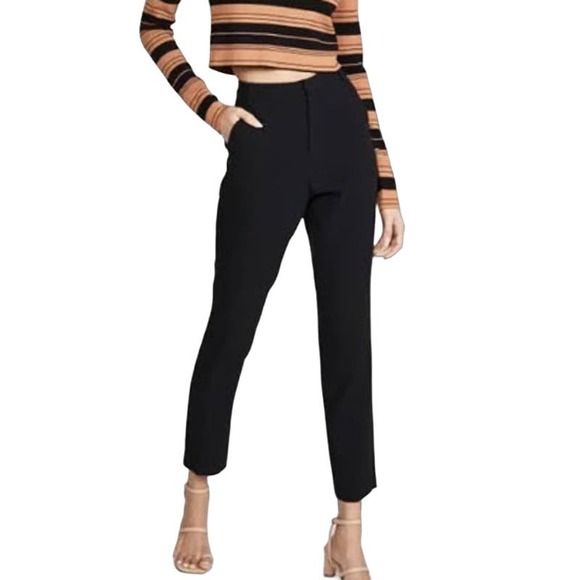 L'AGENCE Pants - L'AGENCE Black Eleanor Full Length Trousers - Size 2, NWT